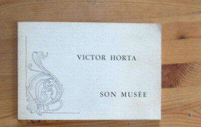 Jugendstil Architektur Plakette Museumsführer Victor HORTA 