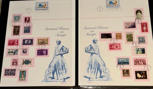 Vintage America’s Women On Stamps- 1975 Hard Binder - First Day Issue - Mint Con