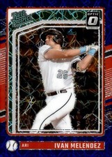 2024 Panini Donruss - Optic  Ivan Melendez #186 Blue Velocity Prizm (RC)