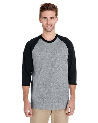 Gildan Adult Heavy Cotton? 3/4-Raglan Sleeve T-Shirt G570 - Picture 2 of 10