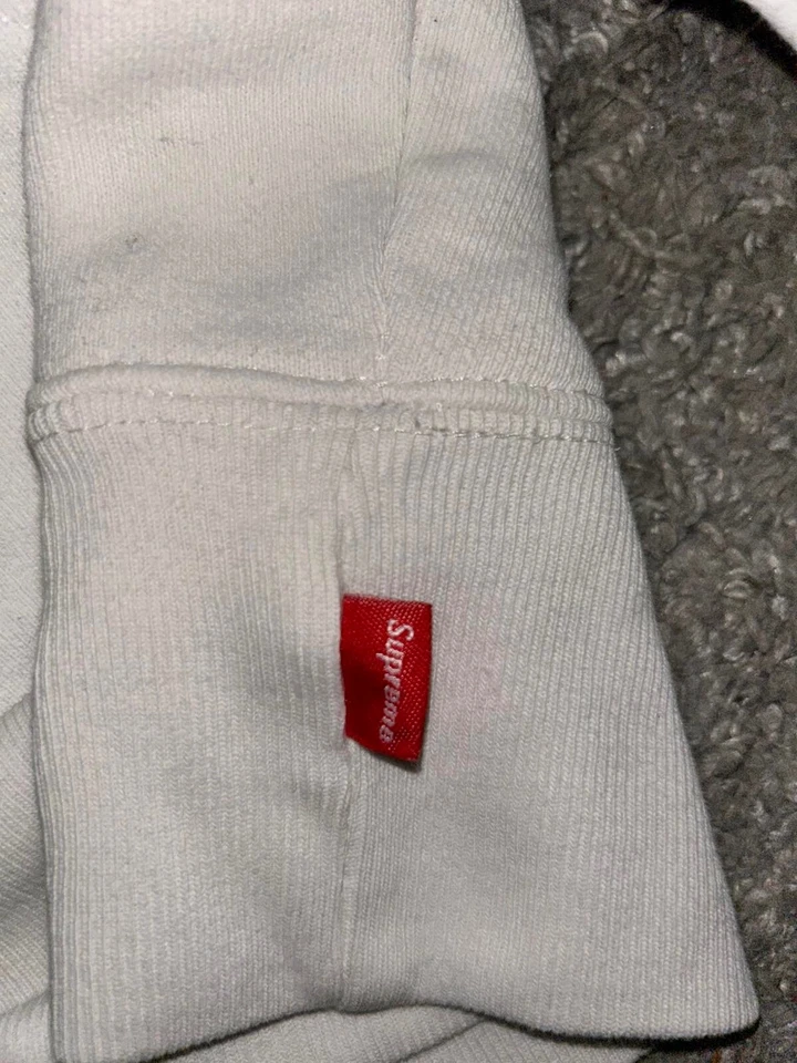 Sudadera con capucha Supreme X Hysteric Glamour blanca (FW17SW46) para hombre talla M Sk8 archivo Foto 3 de 4