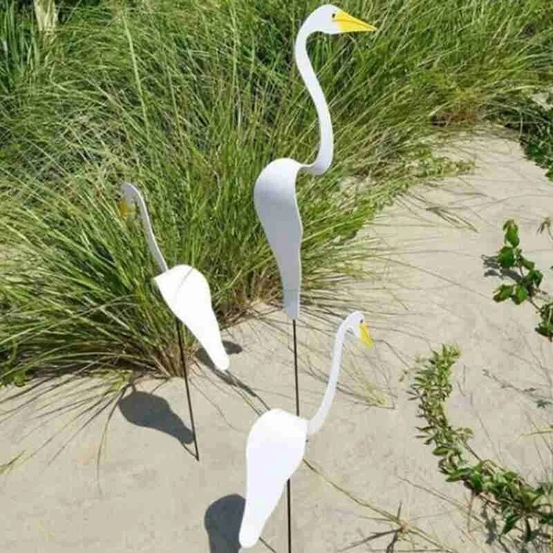 Garden Decoration Colorful Swirl Bird Move With The Wind 'Flamingo