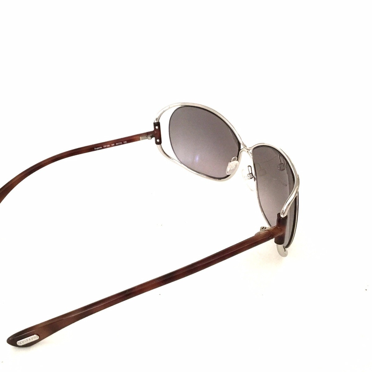 Brand New Tom Ford Eugenia Sunglasses Tom Ford Sunglasses Eugenia TF 156 Silver 18F Size 64mm New  main image 2