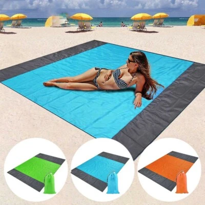 MARKENLOS Picknickdecke Strandmatte Sandfrei Stranddecke Picknick Decke 200x210 Matte DE