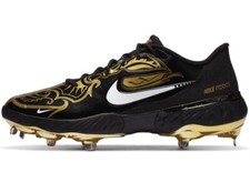 Nike Alpha Huarache Elite 3 Baseball Cleats Men  s Size 9 Black Gold CV3553-001