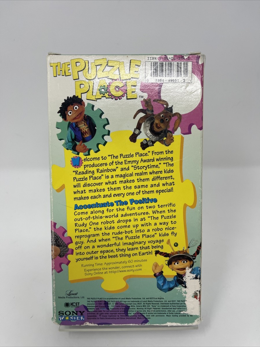 The Puzzle Place Accentuate the Positive VHS SONY Wonder