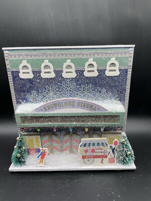 Anthropologie George &Viv Cinema Emily Taylor Village Light Up Movie Theatre NEW