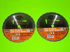 (6 PK) CMT Contractor 7-1/4" Wood Saw Blades 24T 5/8" K02407 Framing & Decking