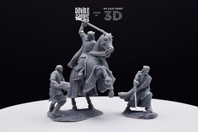 High King of Grey Castle Foot&Mounted - Davale Games 3D Printed W HQ Resin