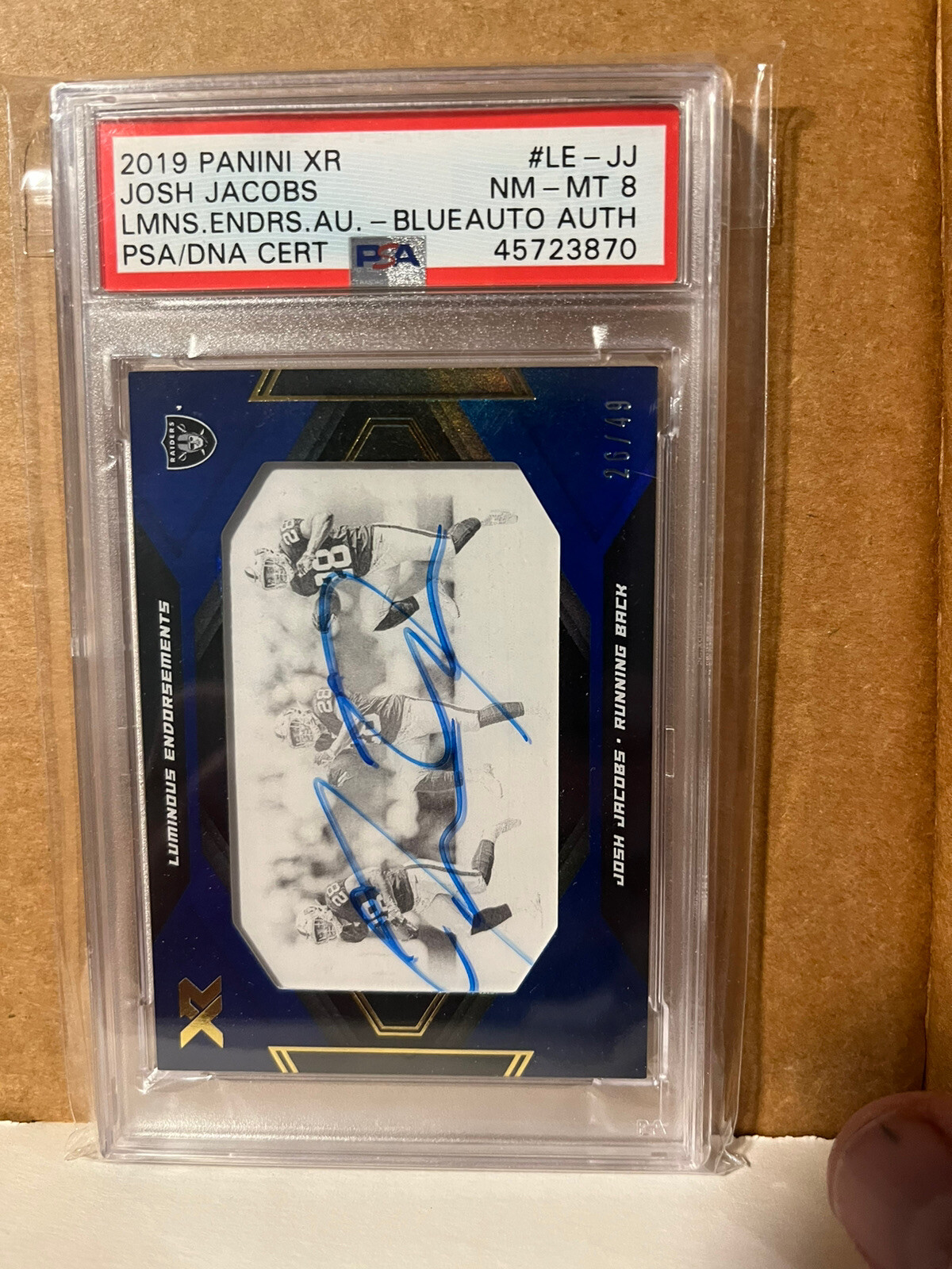 Jerry Jeudy Panini XR Luminous Endorsements Autographs #LEJJ Blue