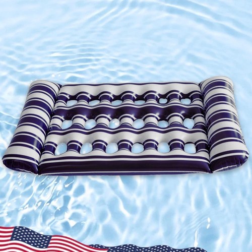 Inflatable Floating Bed Portable Hammock Recliner Chair for Swimming Pool Party
