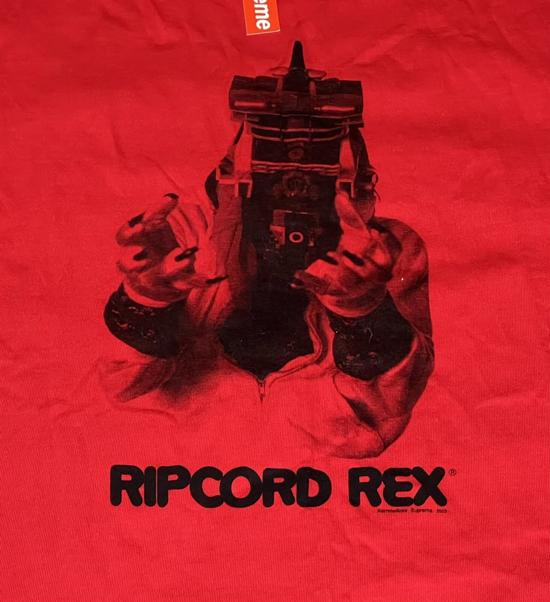 【03SS】Supreme Rammellzee Ripcord Rex Tee Rammellzee supreme New With Tags t shirt ripcord rex Lrg