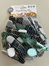 Home World LLC Color Magnetic Bag Clips Assorted Colors, Set of 30 