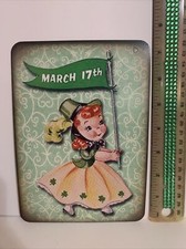 St. Patrick  s Day Decor VINTAGE STYLE Die Cut Cardboard 5 X 7  