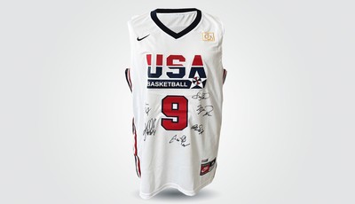 dream team signed basketball
