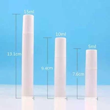 10ml Empty Plastic Airless Lotion Pump Bottles Container LOT of 20