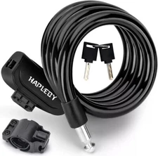 Hapleby Premium Bike Lock with 2pcs Keys Professional Bike Cable Lock of 4