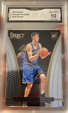 2015 Panini Select Courtside Kristaps PORZINGIS Rookie Gem Mint 10 Luka Team