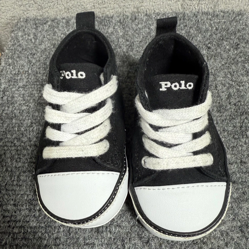 Tenis Polo Ralph Lauren Hamptyn HIBasketball Bear Infantil Talla 2 3-6 Meses Foto 3 de 4