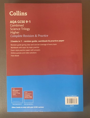 AQA GCSE 9-1 Combined Science Trilogy Revision Guide (Paperback) #shf - Picture 2 of 2