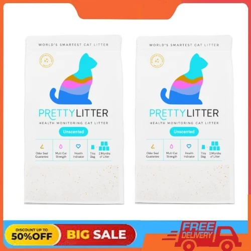 2 pack PrettyLitter, Health Monitoring Cat Litter - 8lb - Picture 1 of 6