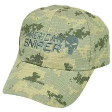 American Sniper Camouflage Camo Hat Cap  Support Kyle Navy Seal Skull War