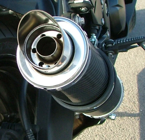 SP Engineering Slash Stainless Exhaust Baffle - 50.9mm/2" Straight DB Killer