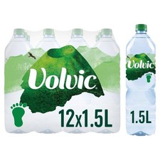 Volvic Natural Mineral Water 12 x 1.5L Bottles Refreshing Hydration Drink