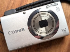 N MINT CANON PowerShot A2300 HD Digital Camera 16.0MP English Work Japan silver