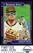 Bryan Reynolds 2021 Donruss Optic Lime Green Holo #25 Pittsburgh Pirates