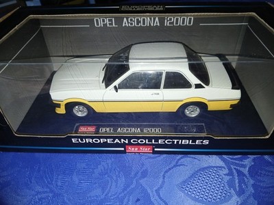 1:18 Sun Star European Collectibles Opel Ascona i 2000, weiß/gelb, ovp