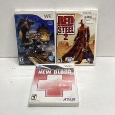 Monster Hunter 3 Tri Red Steel 2 Trauma Center 3 Wii Game Lot CIB