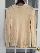 J. CREW ALWAYS Women s Ivory 1988 Rollneck Sweater Size S NEW