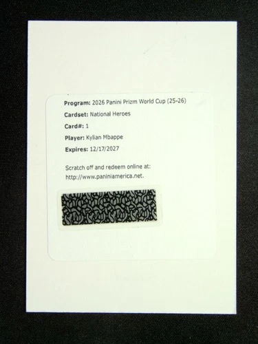 2026 Panini Prizm FIFA World Cup Kylian Mbappe National Heroes Auto