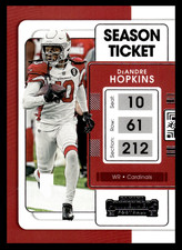 2021 Panini Contenders DeAndre Hopkins #2 Arizona Cardinals NFL Football Ticket