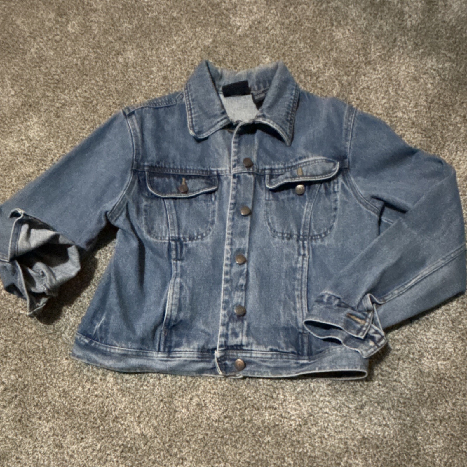 Bill Blass Blue Button Front Collared Women's Sho… - image 2