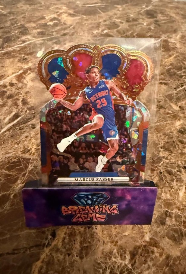 2023-24 Panini Crown Royale Crystal Marcus Sasser Card #37 Rookie RC