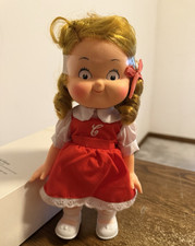 Vintage Campbell Soup Company Campbell Kid Advertisin Doll 1982 Red White Blonde