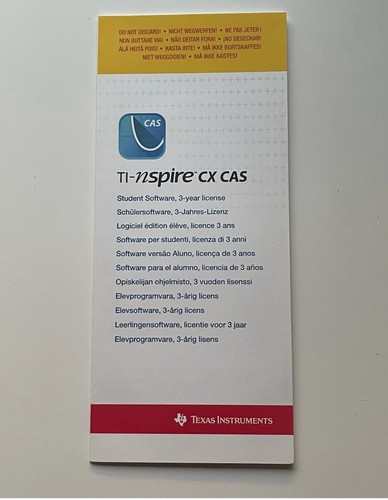 Texas Instruments TI-Nspire CX II-T CAS Colour Graph Calculator Black Red Pack - Picture 5 of 6