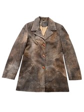 Vintage Faded Leather Jacket Women's Size M