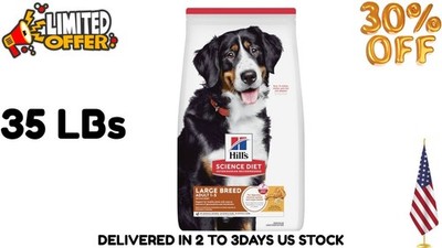 Adult Large Breed Dog Food, Chicken & Barley Recipe, Dry, 35 lb, 1 bag