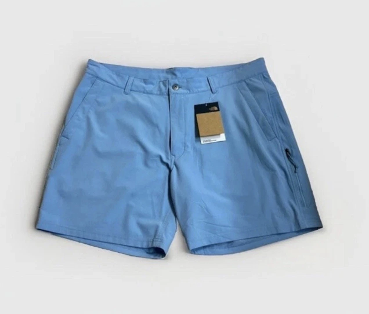 The North Face Rolling Sun 7" Men's 38 Hiking Shorts Packable Steel Blue NWT $65