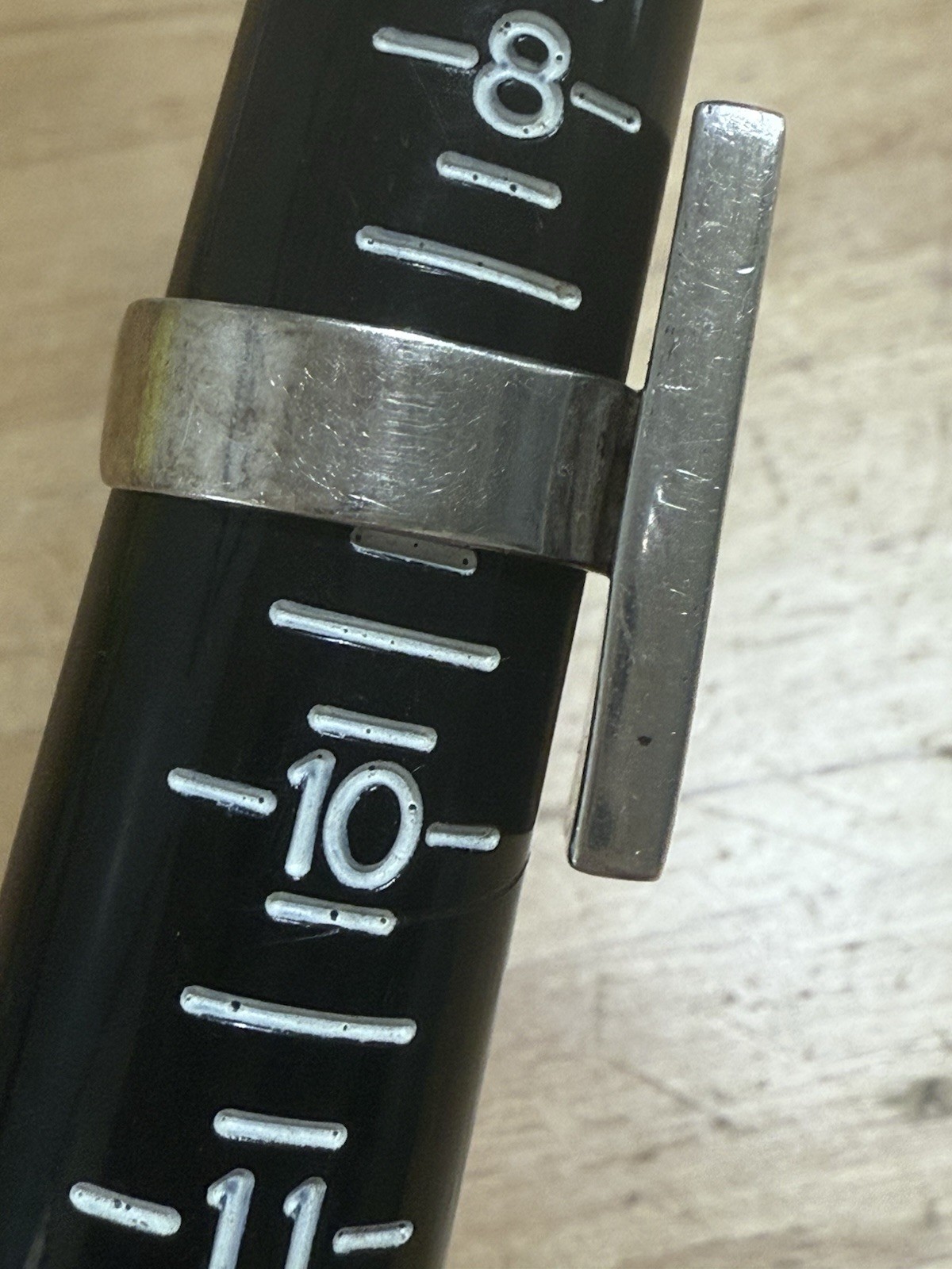 Large Natural Abalone Shell Ring Rectangle Unisex… - image 2