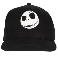 The Nightmare Before Christmas Cap Unisex Jack - Rubber Face Badge schwarz