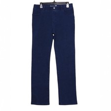 BETABRAND Straight Leg Four Pocket Jeans Dark Indigo Women s Size Large