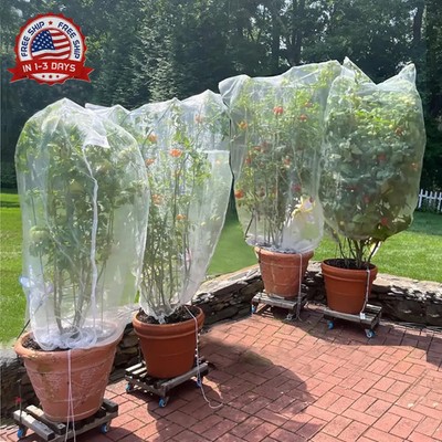 Drawstring Blueberry Netting for Bushes - 3Pack 3.28 * 2.62+ 3pack 4.92 * 3.94Ft