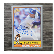 2015 Topps Archives Fan Favorites Devon White Auto Silver Blue Jays 147/199