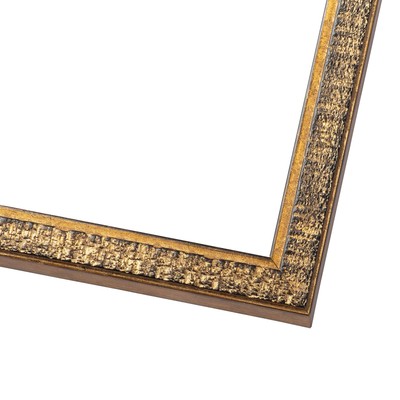 Textured Gold Picture Frame - UV Acrylic,Backing, Hanging Hardware