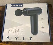Professional Massage Gun Mini 3 W/4 Adjustable Speeds  4 Heads Deep Vibration