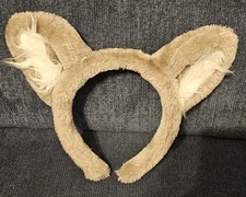 Set Of 2 Great Wolf Lodge Vintage Gray Ears Souvenir Headband Collectible